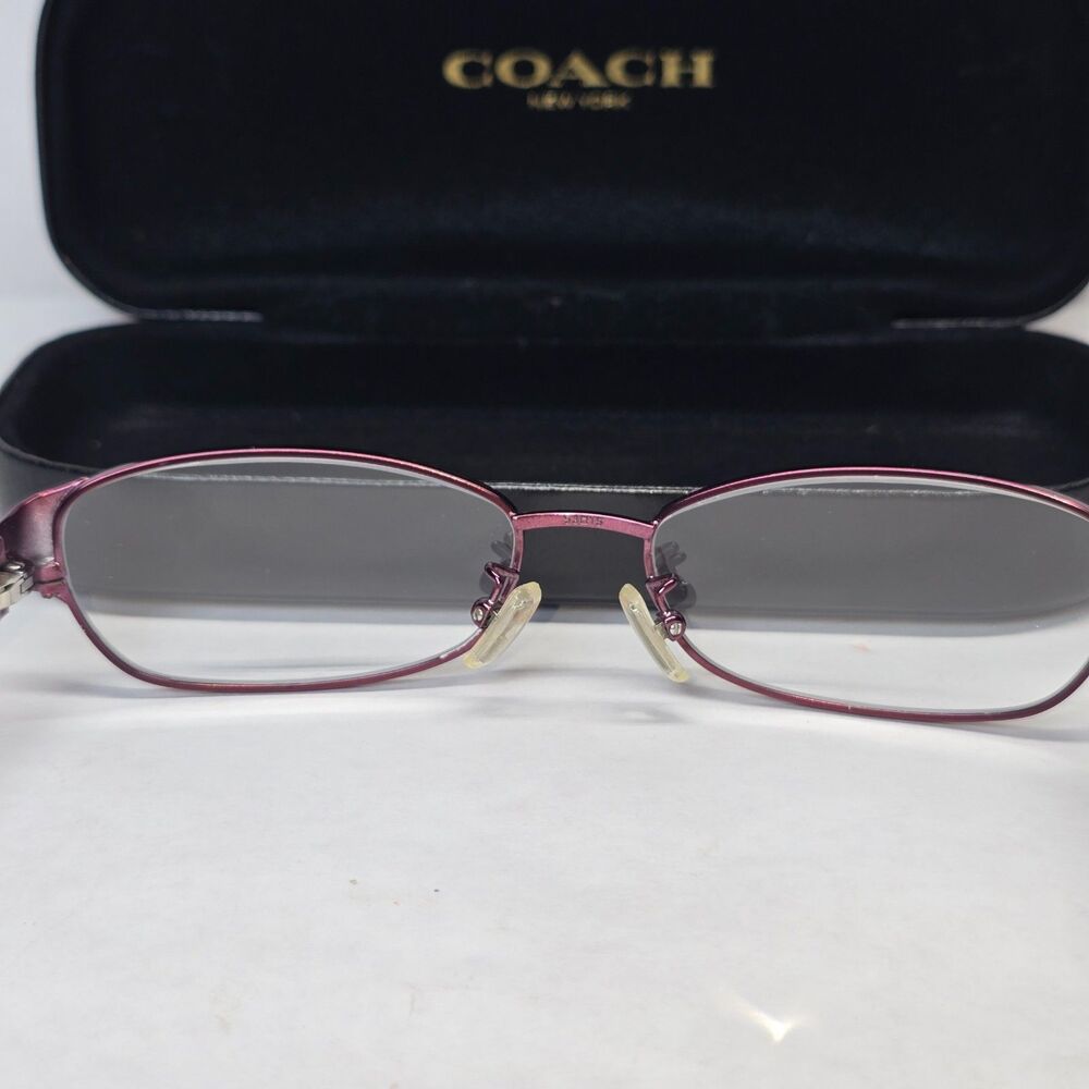 Coach Frames Glasses Readers +2 Logo Satin Purple Logo Design (9070) 53 15 135 - Picture 8 of 9
